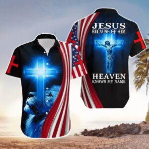 Heavenly Jesus Hawaiian Shirt with Lion & Cross - SP11052346ID02
