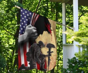 Jesus Christ And American Veterans Flag 5