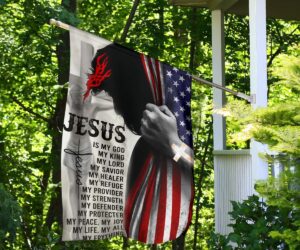 Jesus Is My King My God My Lord My Savior My Everything Flag Christian Flag For Sale Garden Decor 5
