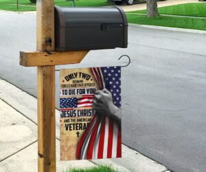 Jesus Christ And American Veterans Flag 5