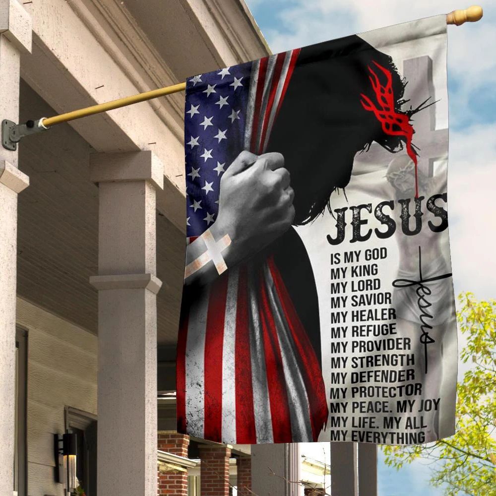 Jesus Is My King My God My Lord My Savior My Everything Flag Christian Flag For Sale Garden Decor Jesus Is My King My God My Lord My Savior My Everything Flag Christian Flag For Sale Garden Decor
