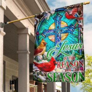 Jesus Is The Reason For The Reason Flag Christian Cross Flag Easter Yard Decor