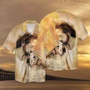 Christian Jesus Love Labrador Dog Aloha Hawaiian Shirt HW984 - Unique Religious Style for Dog Lovers