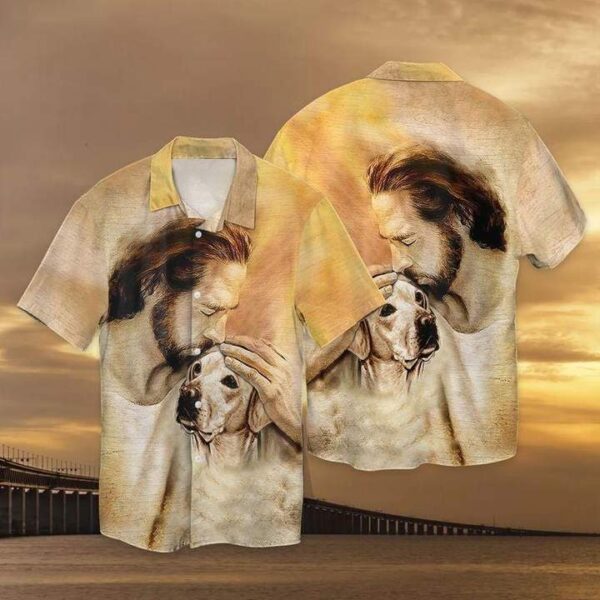 Christian Jesus Love Labrador Dog Aloha Hawaiian Shirt HW984 – Unique Religious Style for Dog Lovers