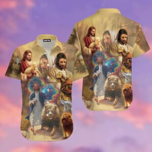 Jesus 3D Hawaiian Shirt Vibrant 3D Design for Men and Women