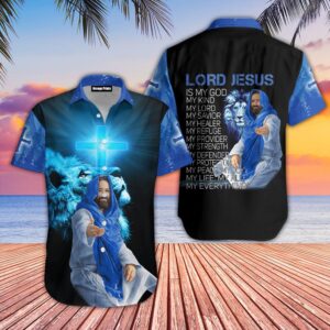 Lord Jesus Is My God Hawaiian Shirt HW2441 - Unique Religious Hawaiian Shirt for Men