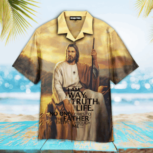 Jesus Way Truth Life Hawaiian Shirt Aloha Summer Gift for Men & Women