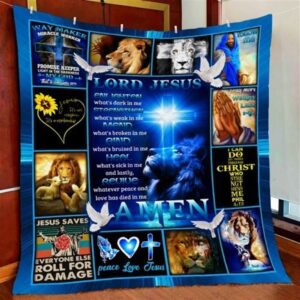 Lord Jesus Christian Quilt Blanket – Perfect Christian Gift For Believers