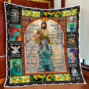 Christian Nurse Jesus Quilt Blanket - Perfect Gift for Believers