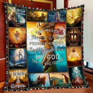 Christian Jesus Quilt Blanket – Perfect Christian Gift for Believers