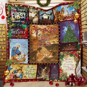 Jesus Is The Reason Quilt Blanket - Christian Gift for Believers 1
