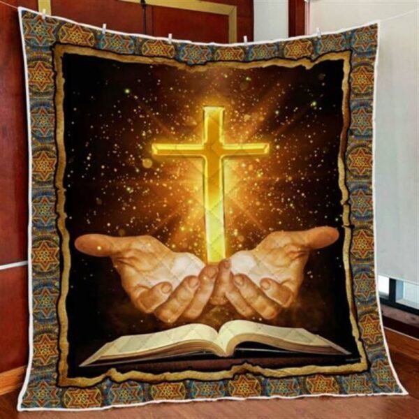 Jesus Bible Christian Quilt Blanket – Perfect Christian Gift for Believers