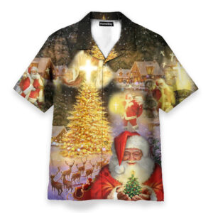 Jesus Is The Magic Of Christmas Hawaiian Shirt - Festive Holiday Apparel