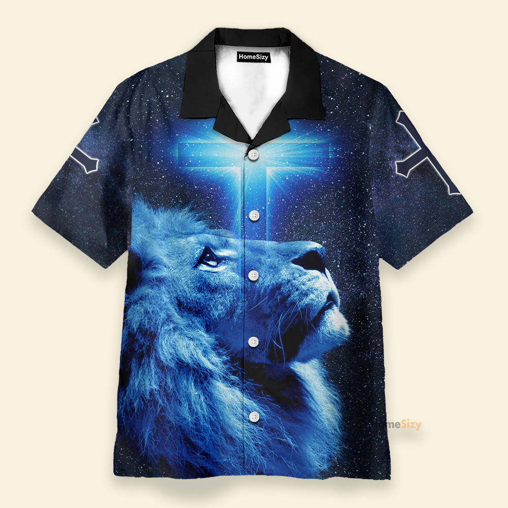 Child of God Hawaiian Shirt: Faithful Warrior in Blue – Jesus Christ Design Child of God Hawaiian Shirt: Faithful Warrior in Blue – Jesus Christ Design