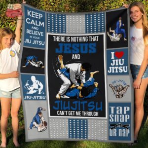 Jesus & Jiu Jitsu for Christ Fleece Blanket - Premium Sherpa Quilt