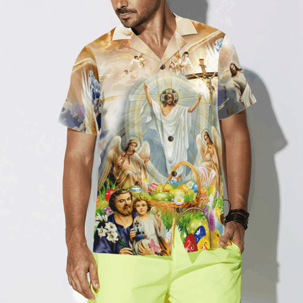 Jesus Happy Easter Hawaiian Shirt – Celebrate in Style!