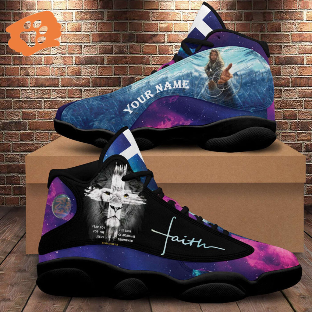 Jesus Lion of Judah Triumph Basketball Shoes Gift for Christian Lovers Jesus Lion of Judah Triumph Basketball Shoes Gift for Christian Lovers