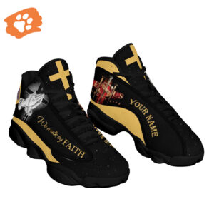 Faith-Inspired Personalized Jesus Basketball Shoes - Perfect Christian Gift 1