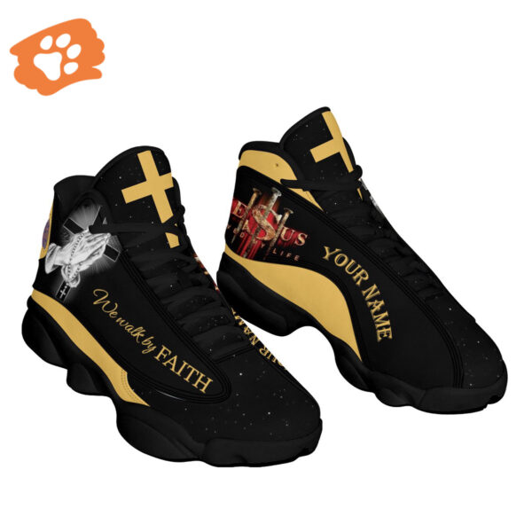 Faith-Inspired Personalized Jesus Basketball Shoes – Perfect Christian Gift