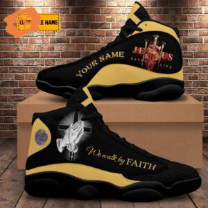 Faith-Inspired Personalized Jesus Basketball Shoes - Perfect Christian Gift