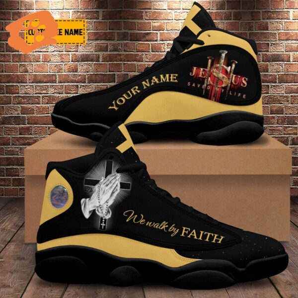 Faith-Inspired Personalized Jesus Basketball Shoes – Perfect Christian Gift