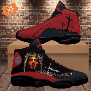 Jesus Walk By Faith Basketball Shoes Christian Gifts for Jesus Lovers