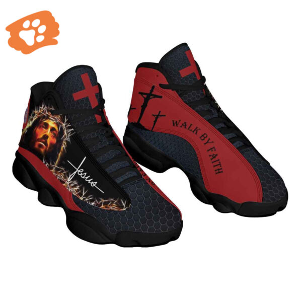 Jesus Walk By Faith Basketball Shoes Christian Gifts for Jesus Lovers