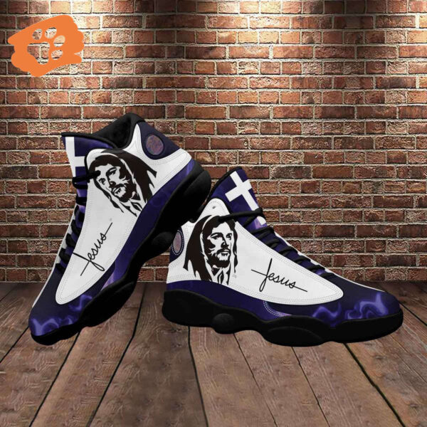 Faith-Inspired Jesus Cross Basketball Shoes Thick Soles Christian Gift Unisex Jesus Shoes