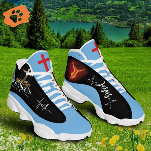 Faith-Inspired Jesus Heartbeat Basketball Shoes – Perfect Gift for Jesus Lovers Unisex Christian Shoes