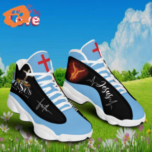 Faith-Inspired Jesus Heartbeat Basketball Shoes - Perfect Gift for Jesus Lovers Unisex Christian Shoes 3