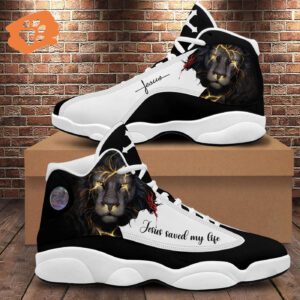 Jesus Lion of Judah Basketball Shoes Thick Soles Christian Art & Gifts for Jesus Lovers