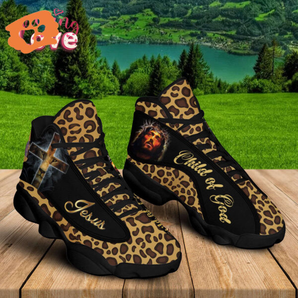Jesus Lion of Judah Basketball Shoes with Thick Soles – Christian Gift for Jesus Lovers