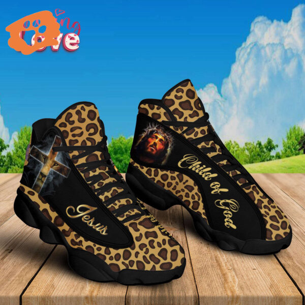Jesus Lion of Judah Basketball Shoes with Thick Soles – Christian Gift for Jesus Lovers