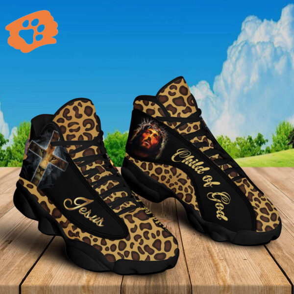 Jesus Lion of Judah Basketball Shoes with Thick Soles – Christian Gift for Jesus Lovers