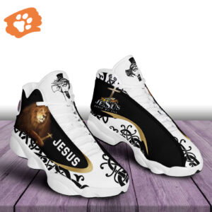 Jesus Saved My Life Lion Of Judah Basketball Shoes - Christian Gifts