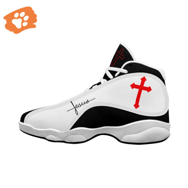 Jesus Faith Portrait Art Basketball Shoes Gift for Christian Lovers