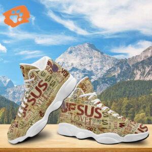 Religious Jesus Basketball Shoes Thick Soles Unisex Christian Gift