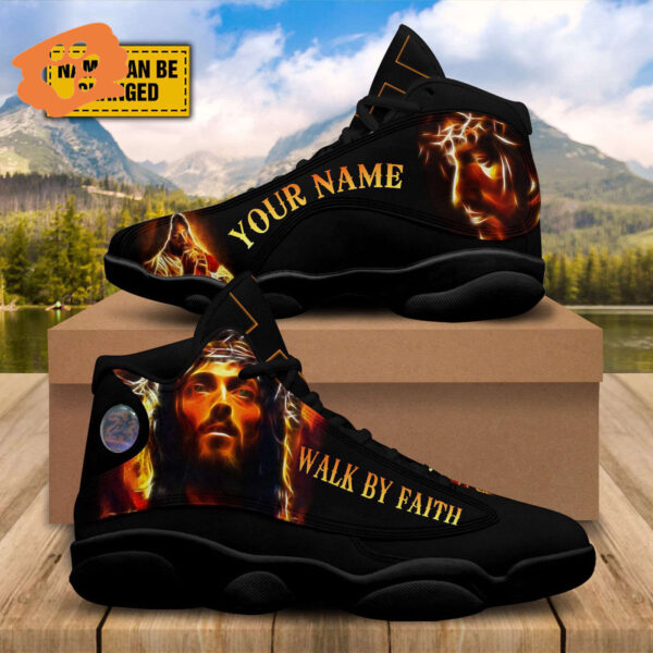 Customized Jesus Basketball Shoes with Thick Soles – Perfect Gift for Jesus Lovers – Personalized Unisex Shoes