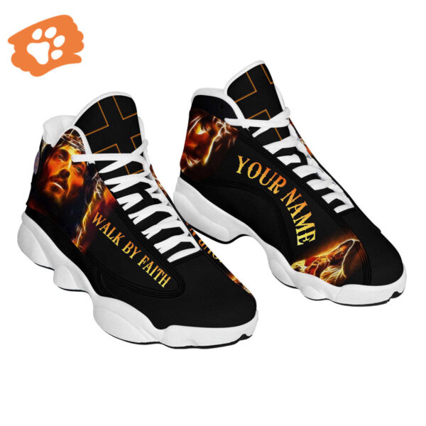Customized Jesus Basketball Shoes with Thick Soles – Perfect Gift for Jesus Lovers – Personalized Unisex Shoes