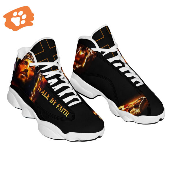 Customized Jesus Basketball Shoes with Thick Soles – Perfect Gift for Jesus Lovers – Personalized Unisex Shoes