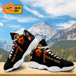 Customized Jesus Basketball Shoes with Thick Soles - Perfect Gift for Jesus Lovers - Personalized Unisex Shoes