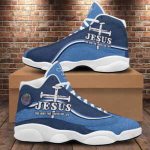 Jesus Basketball Shoes, The Way The Truth The Life, Christian Unisex Sneaker, Religious Gift For Jesus Lovers 3