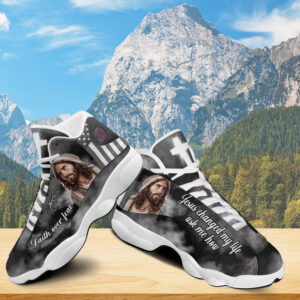 Jesus Basketball Shoes, Jesus Changed My Life, Religious Gift For Family, Jesus Running Shoes Footwear 5