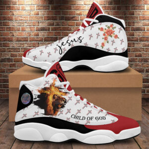 Child Of God Basketball Shoes For Men Women, Jesus Cross Lion Faith Running Shoes, Christian Footwear Religious Gifts