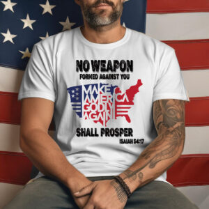 Jesus American Flag Map Shirt No Weapon Formed God Bless America Hoodie Patriot Gift 1