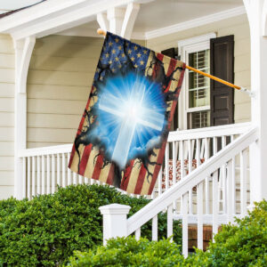 Religious Jesus Christ Cross Garden Flag for Christian Home Decor 1