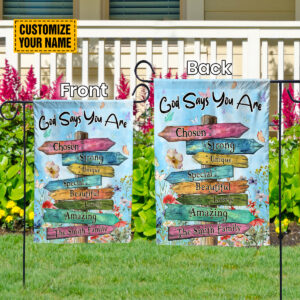 Customized Jesus Road Sign Floral Garden Flag: Christian Positive Home Decor 3