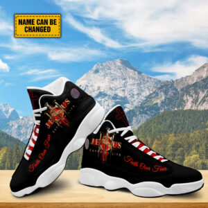 Personalized Jesus Saved My Life Faith Basketball Shoes, God Lover Religious Gifts Unisex Basketball Shoes