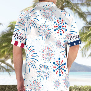Customized Jesus Graphic Portrait Hawaii Shirt 4th of July Independence Day Set 3