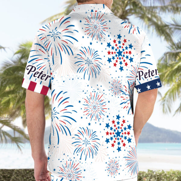 Customized Jesus Graphic Portrait Hawaii Shirt 4th of July Independence Day Set